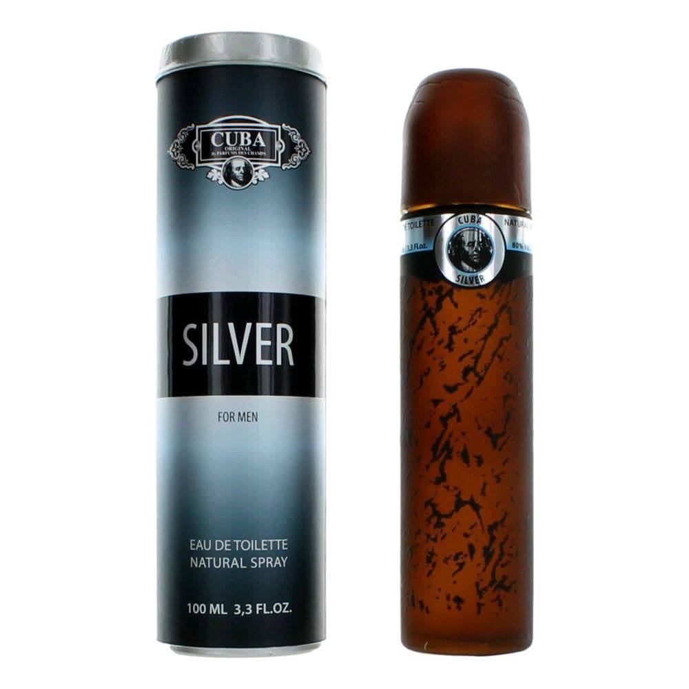 Cuba Silver by Cuba, 3.4 oz EDT Spray for Men - OleBella