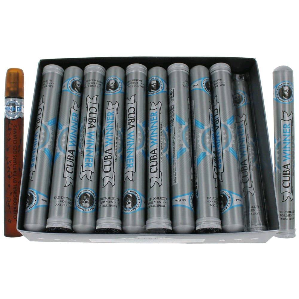 Cuba Winner by Cuba, 1.17 oz EDT Spray for Men Pack of 20 - OleBella