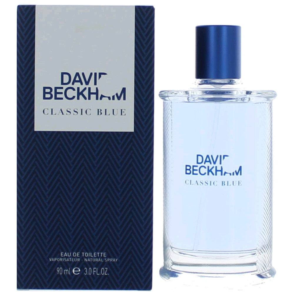 David Beckham Classic Blue by David Beckham, 3 oz EDT Spray for Men - OleBella