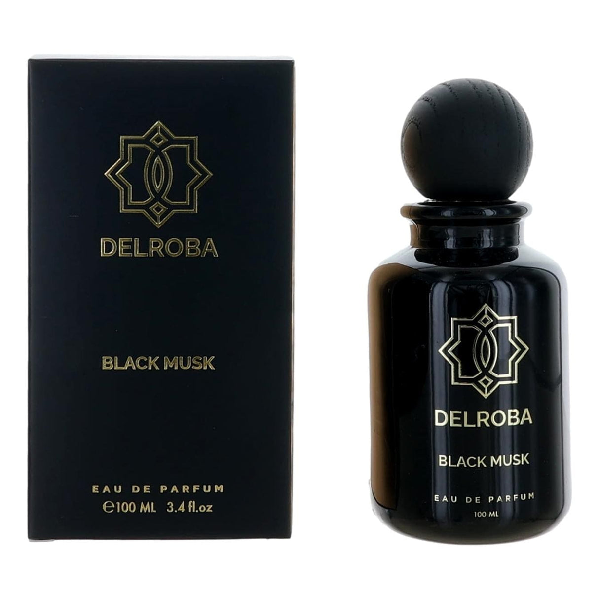 Delroba Black Musk by Delroba, 3.4 oz EDP Spray for Men - OleBella