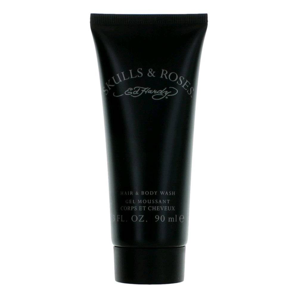 Ed Hardy Skulls & Roses by Ed Hardy, 3 oz Hair & Body Wash for Men - OleBella