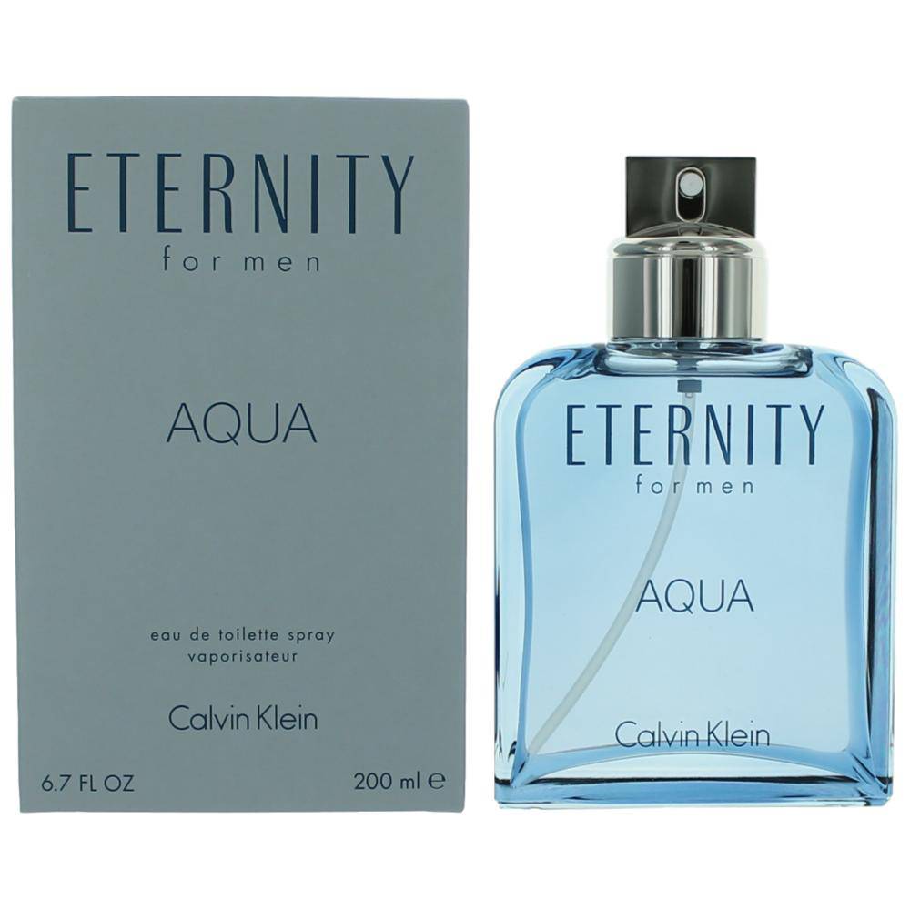 Eternity Aqua by Calvin Klein, 6.7 oz EDT Spray for Men - OleBella