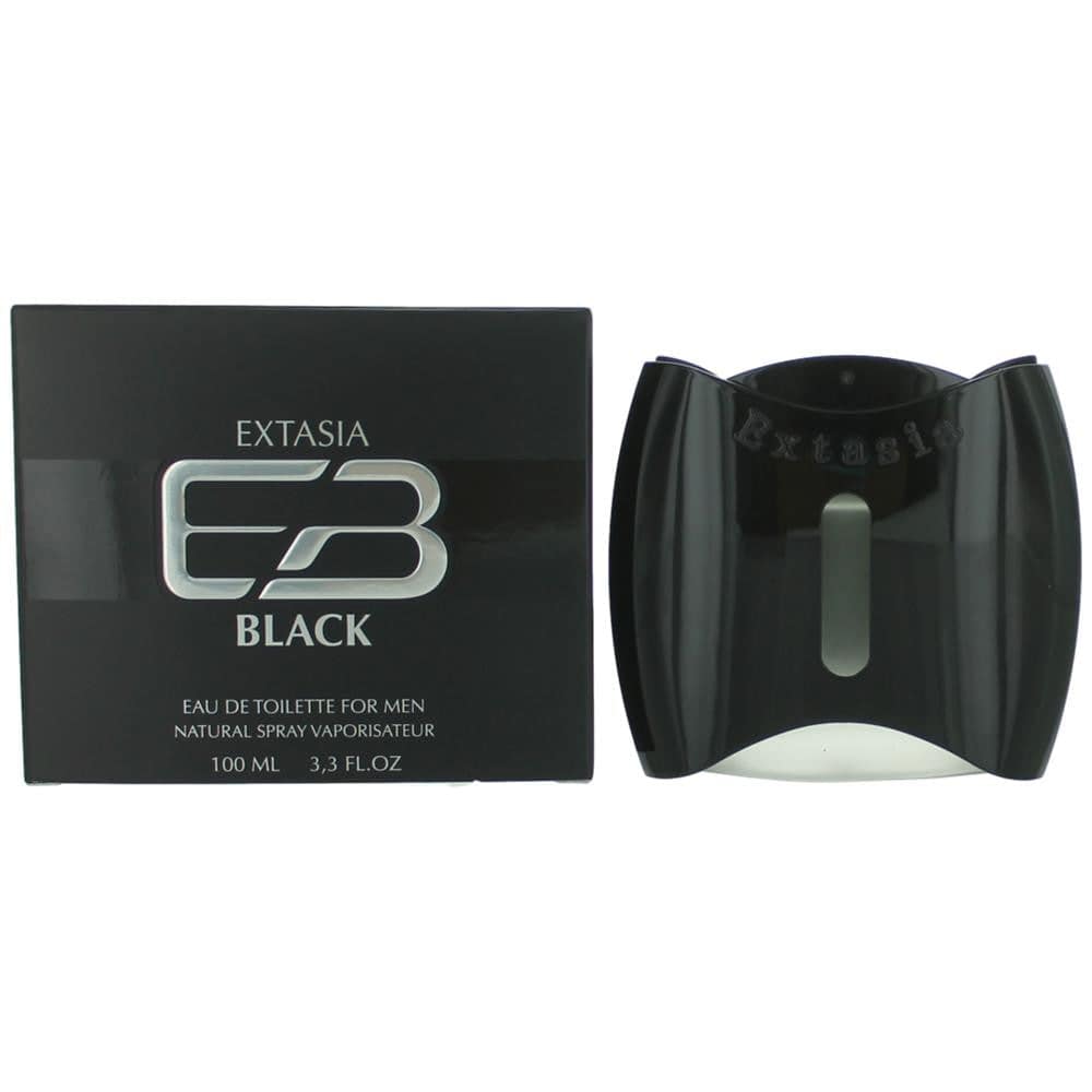 Extasia Black by New Brand, 3.3 oz EDT Spray for Men - OleBella
