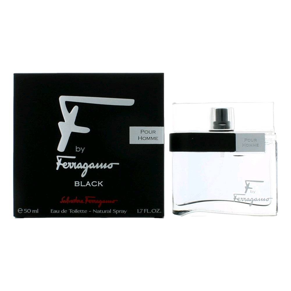 F Black by Salvatore Ferragamo, 1.7 oz EDT Spray for Men - OleBella