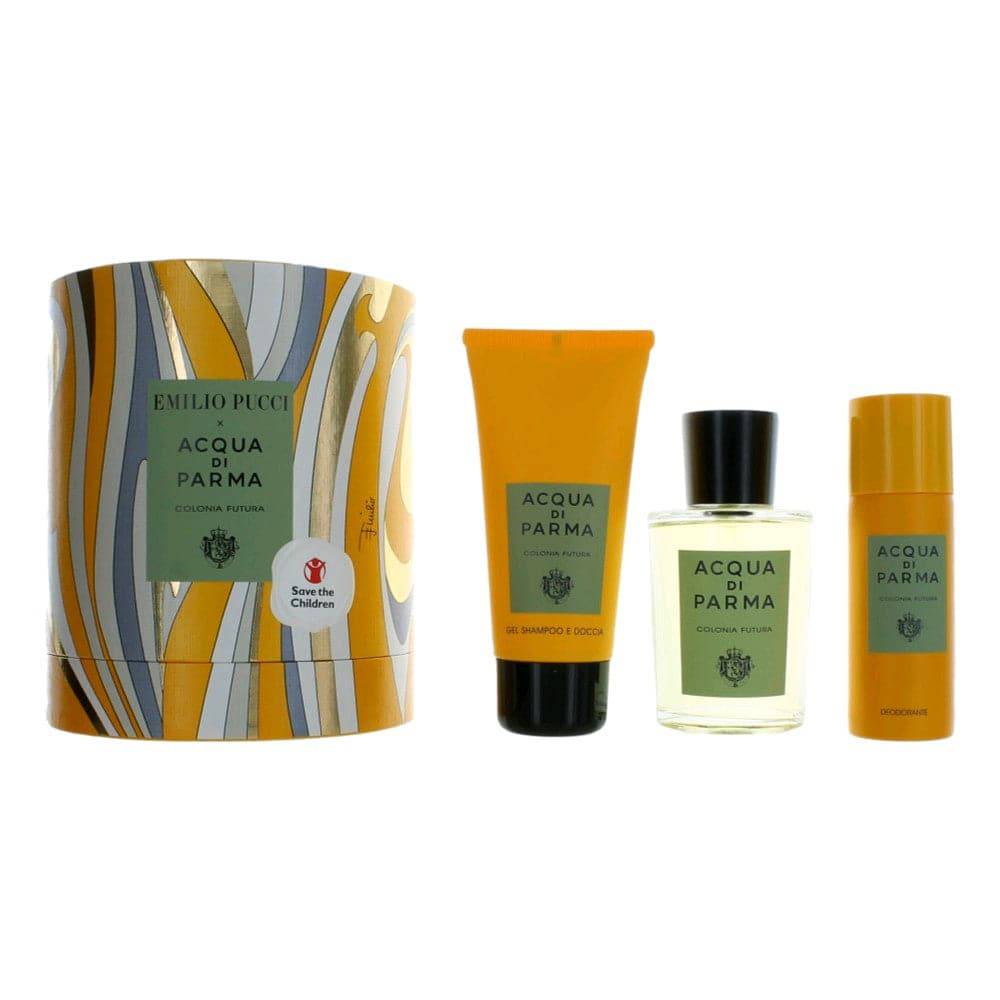 Acqua Di Parma x Emilio Pucci Colonia Futura, 3 Piece Gift Set for Unisex - OleBella