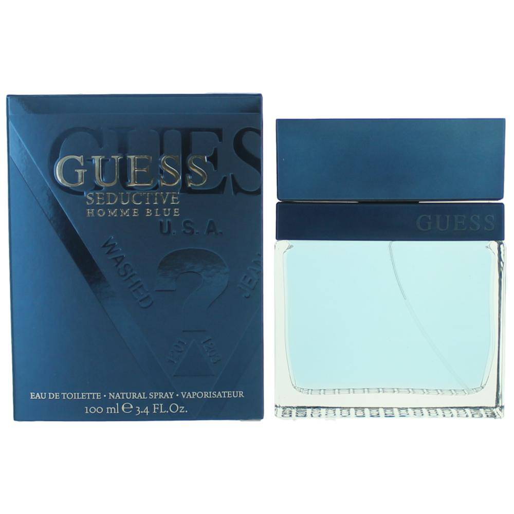 Guess Seductive Homme Blue by Guess, 3.4 oz EDT Spray for Men - OleBella