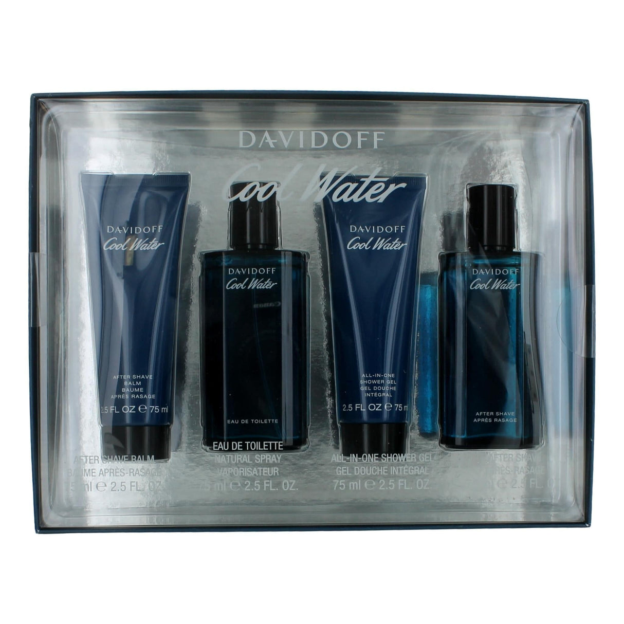 Cool Water by Davidoff, 4 Piece Gift Set for Men - OleBella