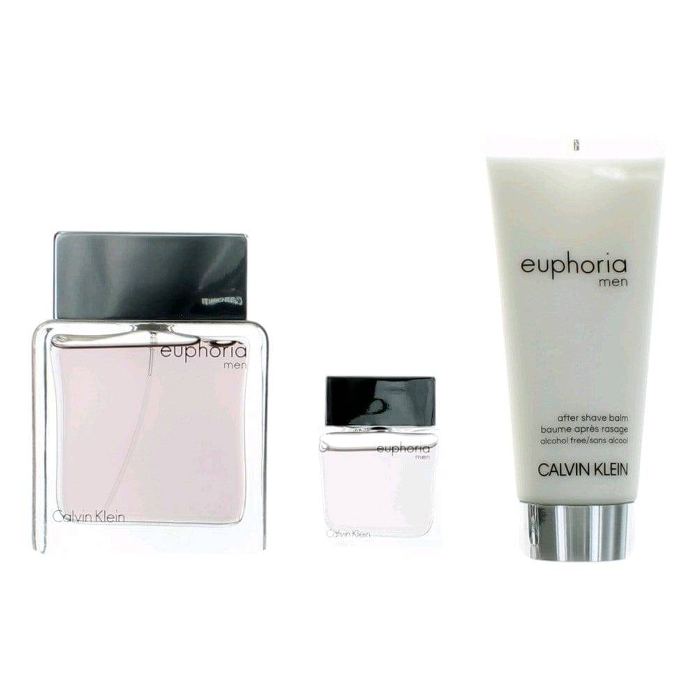 Euphoria by Calvin Klein, 3 Piece Gift Set for Men - OleBella