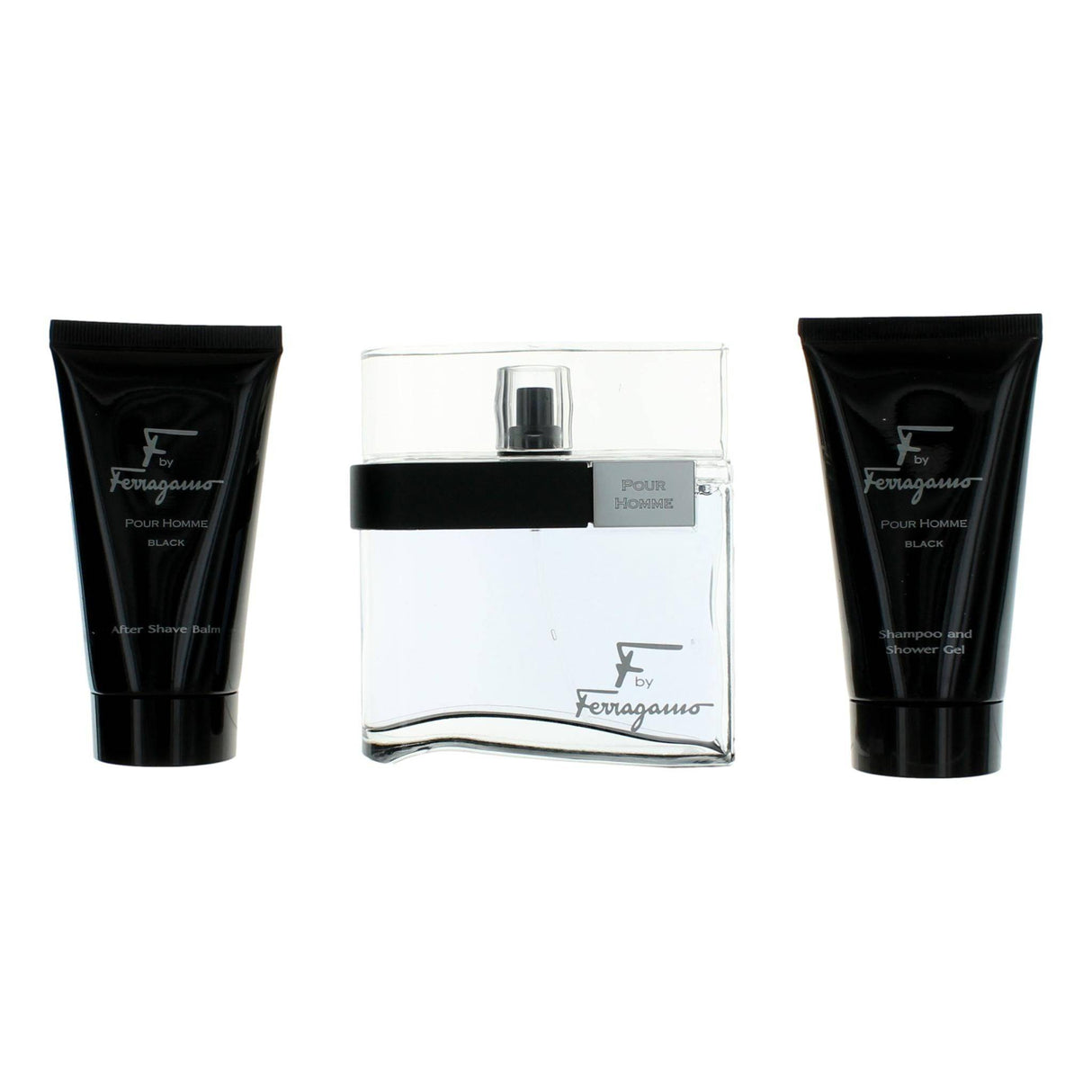 F Black by Salvatore Ferragamo, 3 Piece Gift Set for Men - OleBella