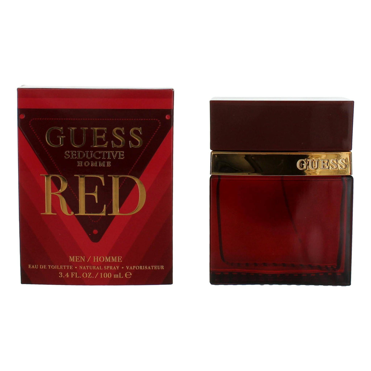 Guess Seductive Homme Red by Guess, 3.4 oz EDT Spray for Men - OleBella