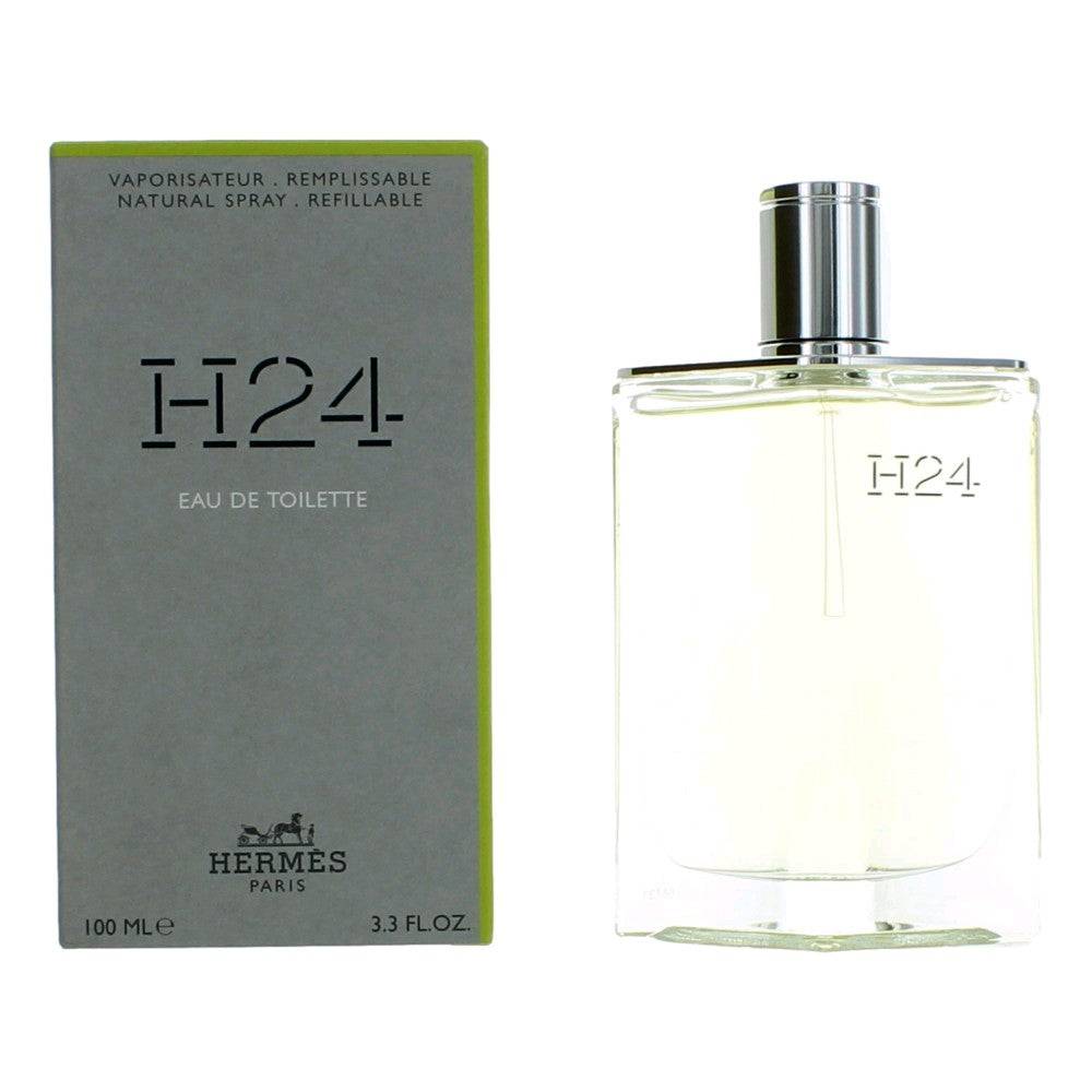 H24 by Hermes, 3.3 oz EDT Spray Refillable for Men - OleBella