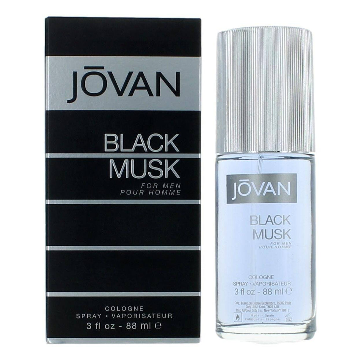 Jovan Black Musk by Jovan, 3 oz Cologne Spray for Men - OleBella