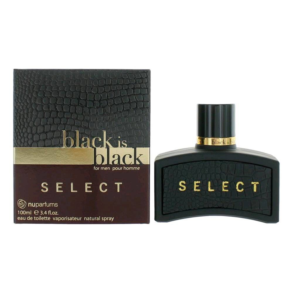 Black is Black Select by NuParfums, 3.4 oz EDT Spray for Men - OleBella
