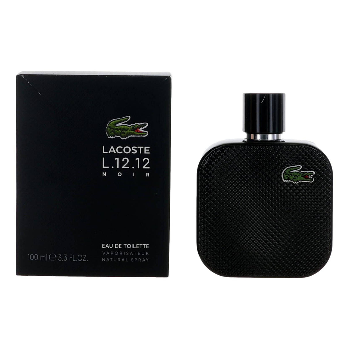 Lacose L. 12.12 Black Noir by Lacoste, 3.3 oz EDT Spray for Men - OleBella