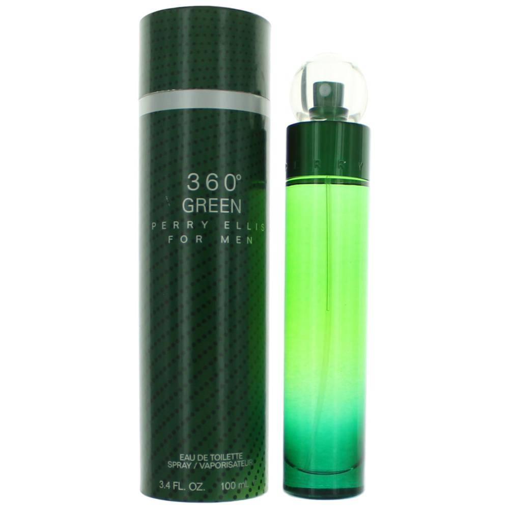 Perry Ellis 360 Green by Perry Ellis, 3.4 oz EDT Spray for Men - OleBella