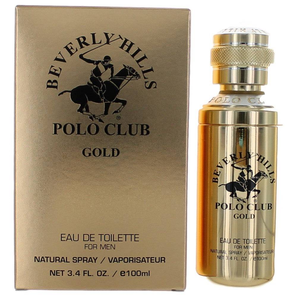 BHPC Gold by Beverly Hills Polo Club, 3.4 oz EDT Spray for Men - OleBella