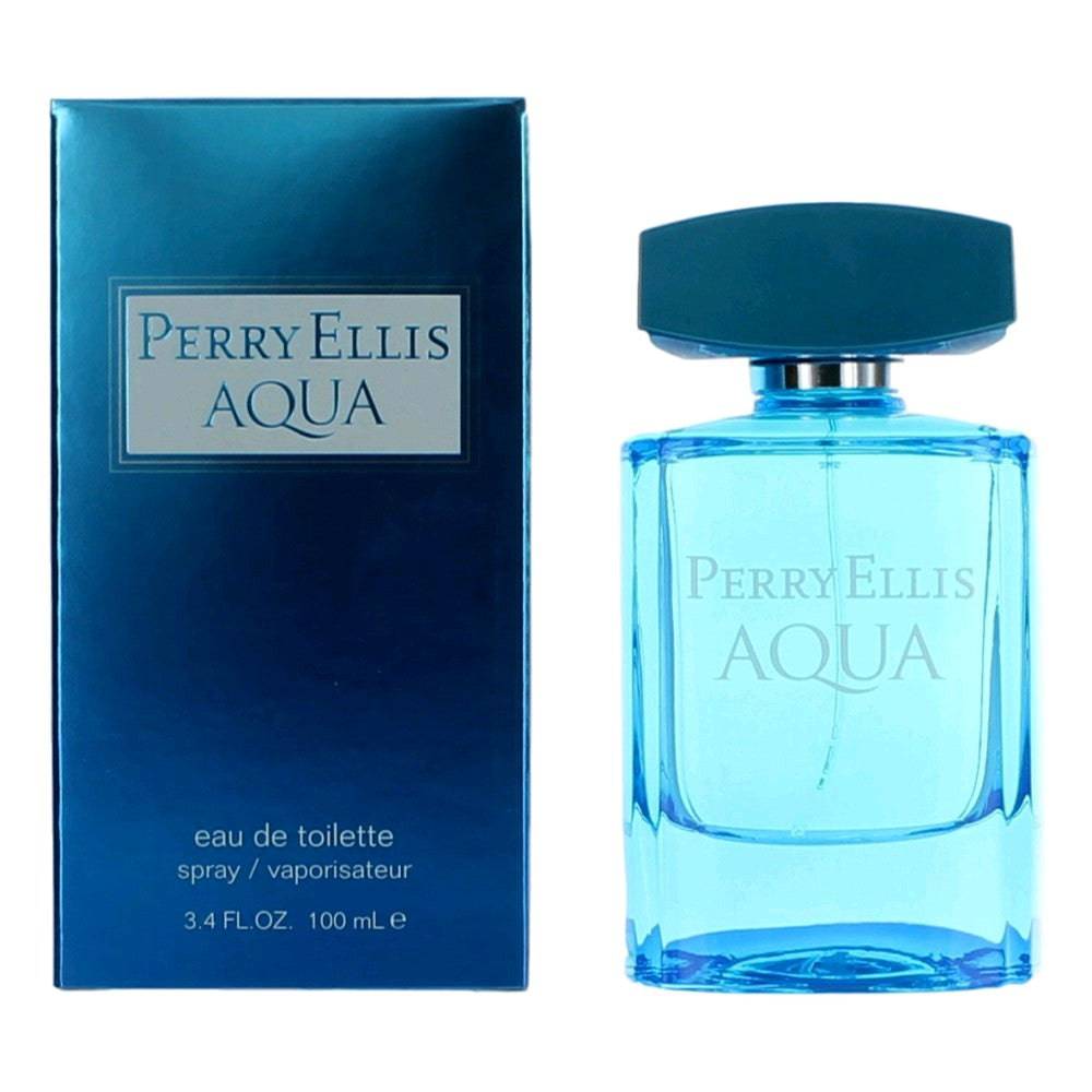 Perry Ellis Aqua by Perry Ellis, 3.4 oz EDT Spray for Men - OleBella