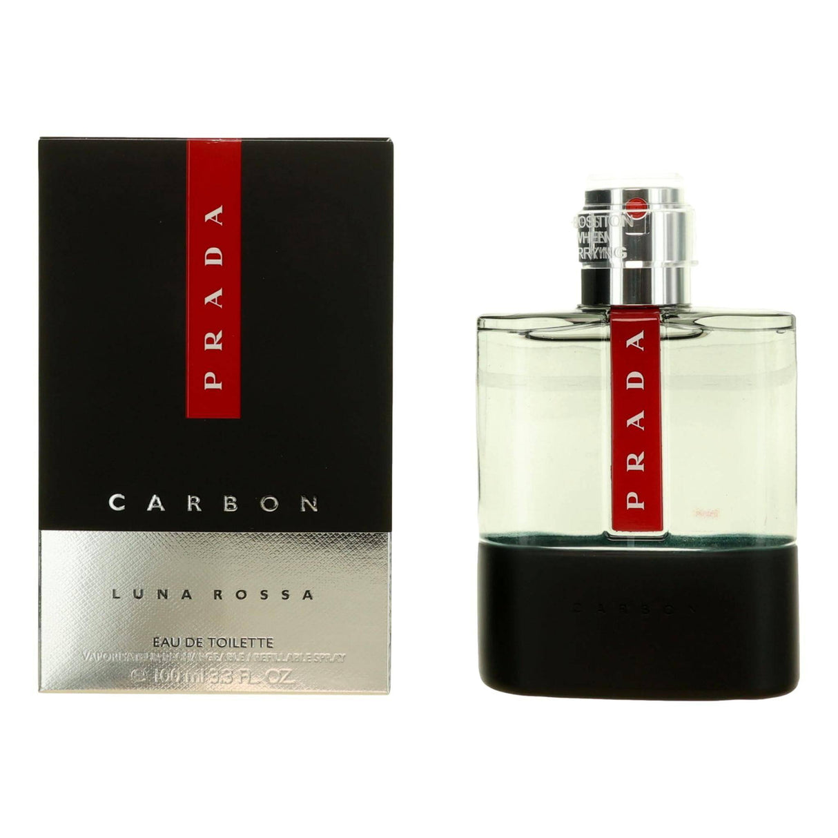 Prada Luna Rossa Carbon by Prada, 3.4 oz EDT Spray for Men - OleBella
