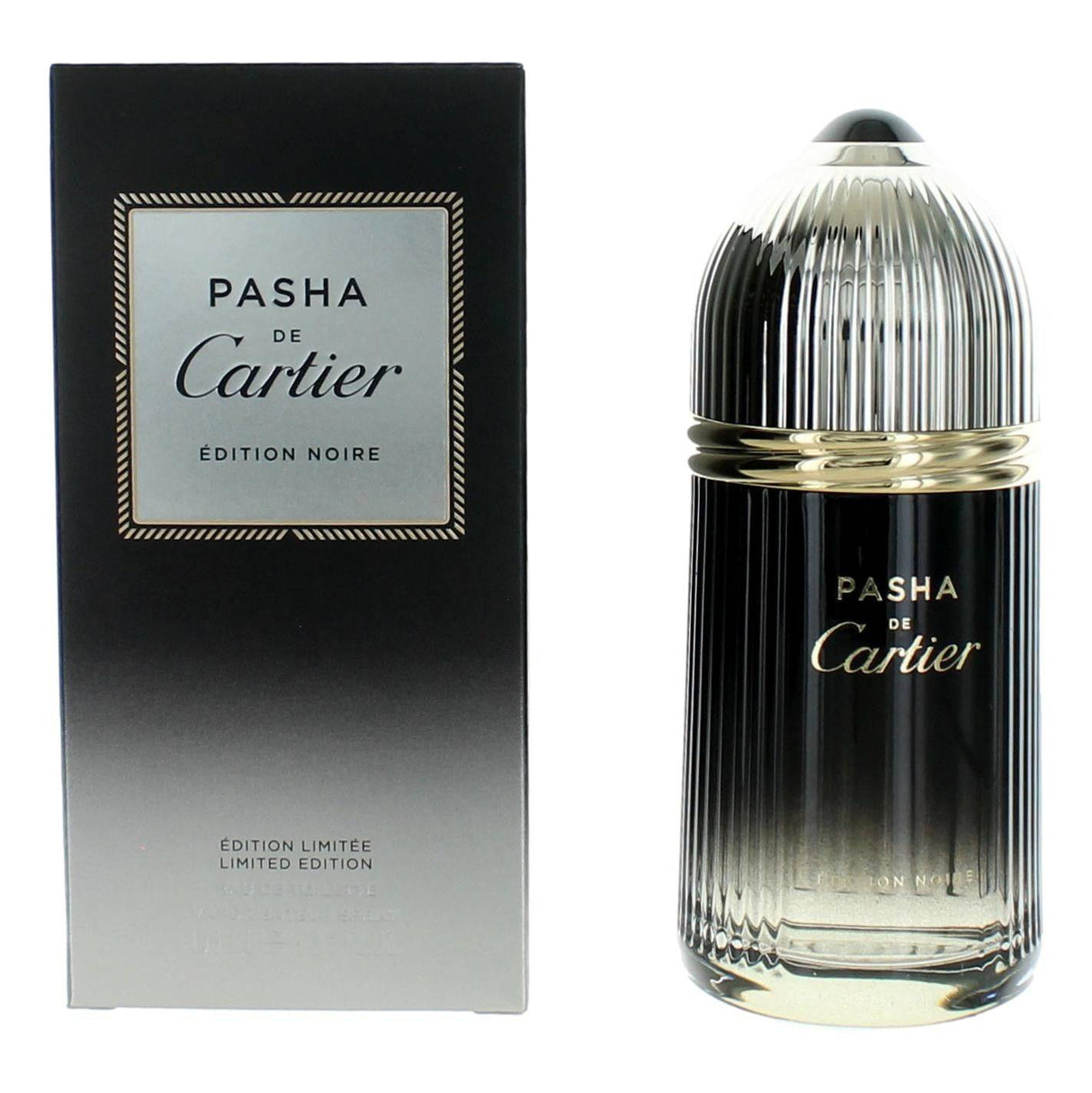 Pasha de Cartier Edition Noire by Cartier, 3.3oz EDT Spray men Limted Editon - OleBella