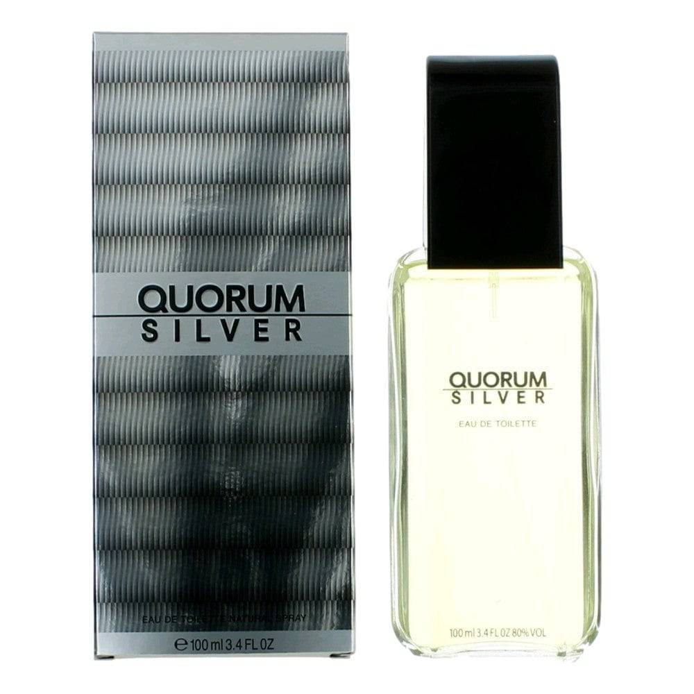 Quorum Silver by Puig, 3.4 oz EDT Spray for men - OleBella