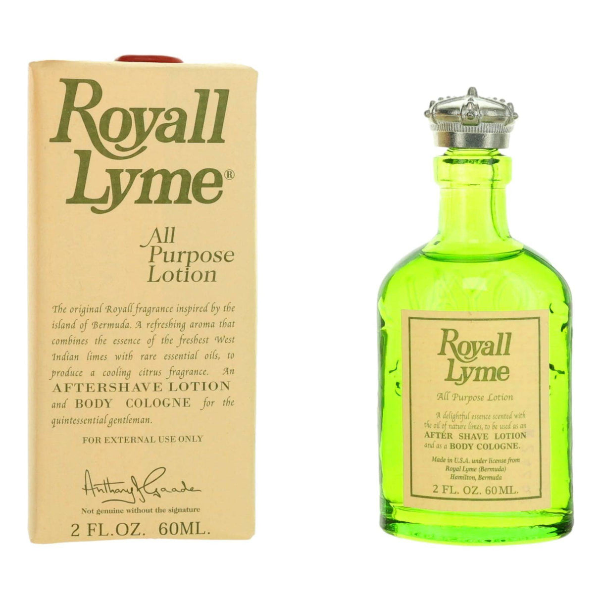Royall Lyme by Royall Fragrances, 2 oz All Purpose Lotion for Men - OleBella