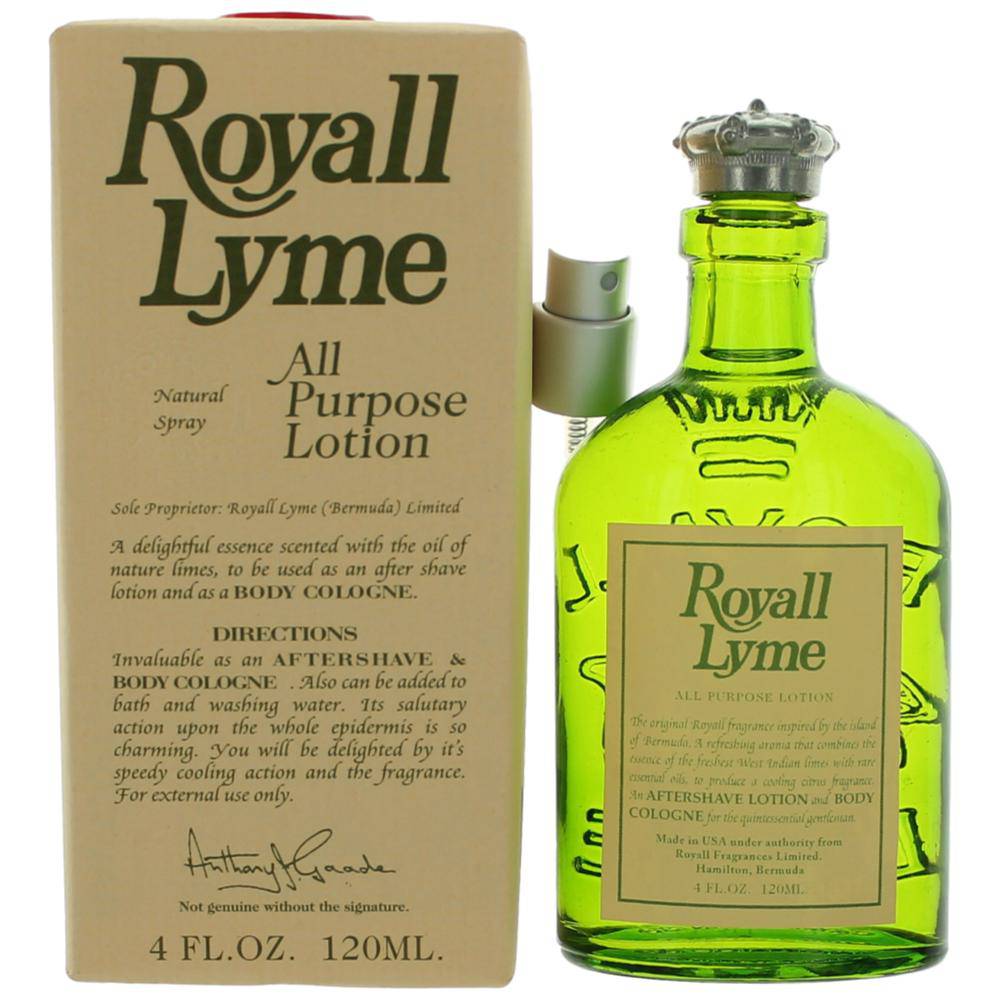 Royall Lyme by Royall Fragrances, 4 oz All Purpose Lotion Spray men - OleBella