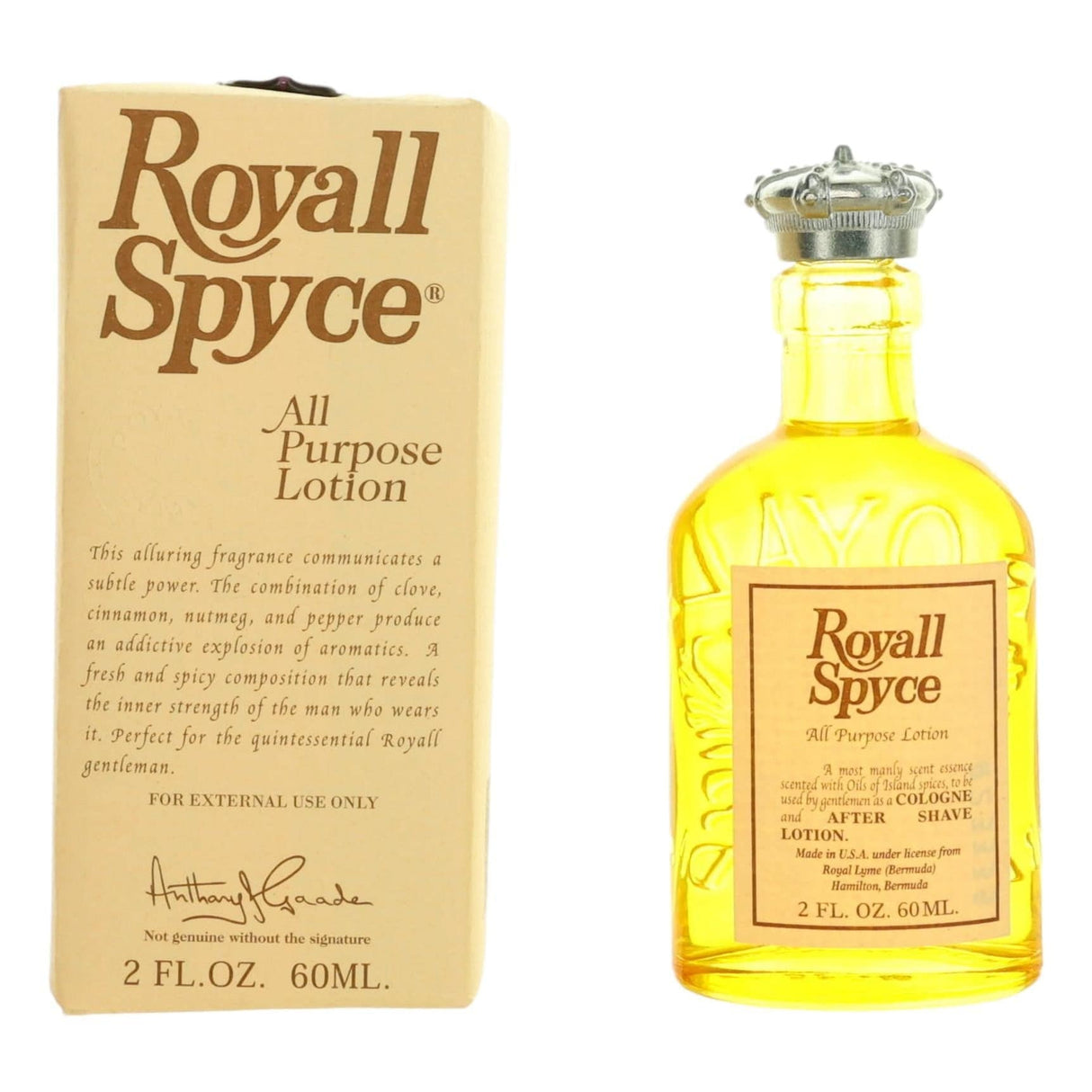 Royall Spyce by Royall Fragrances, 2 oz All Purpose Lotion for Men - OleBella