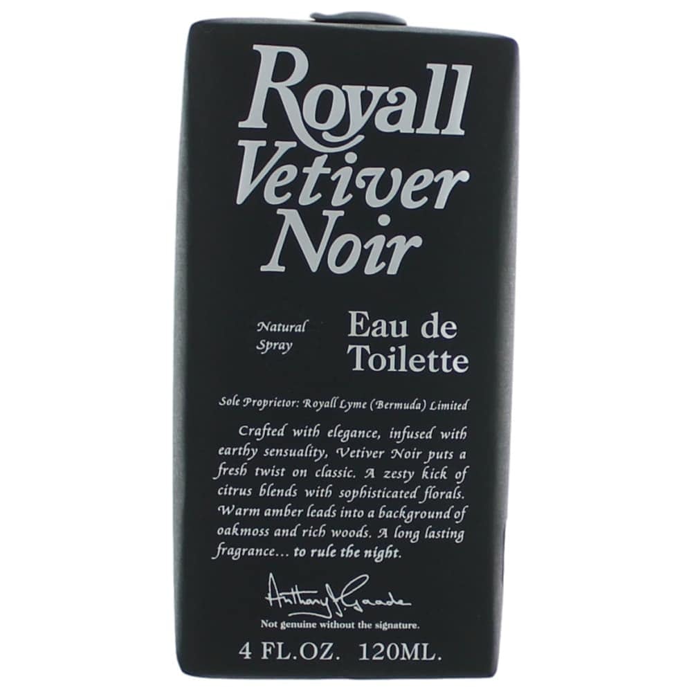Royall Vetiver Noir by Royall Fragrance, 4 oz EDT Spray for Men - OleBella