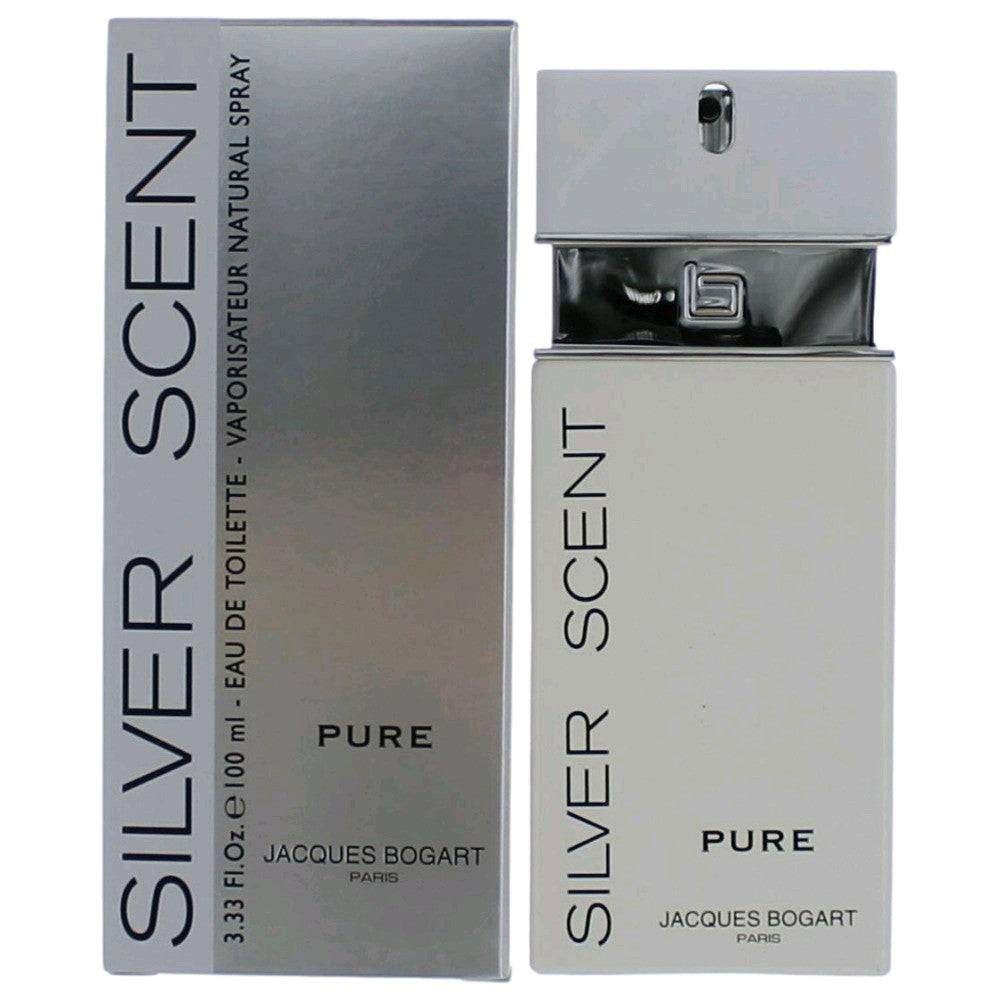Silver Scent Pure by Jacques Bogart, 3.4 oz EDT Spray for Men - OleBella