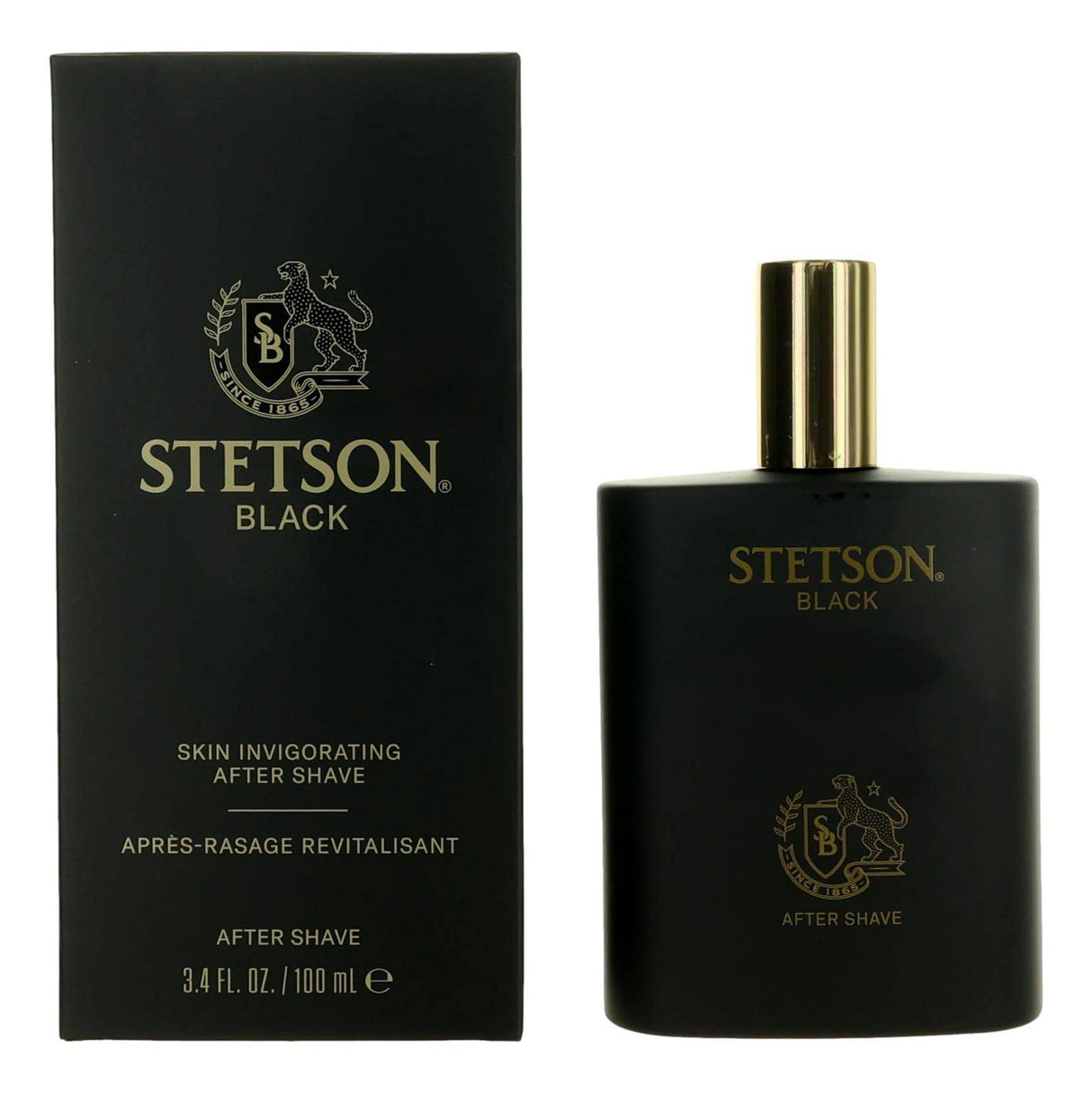 Stetson Black by Coty, 3.4 oz Skin Invigorating After Shave Splash men - OleBella