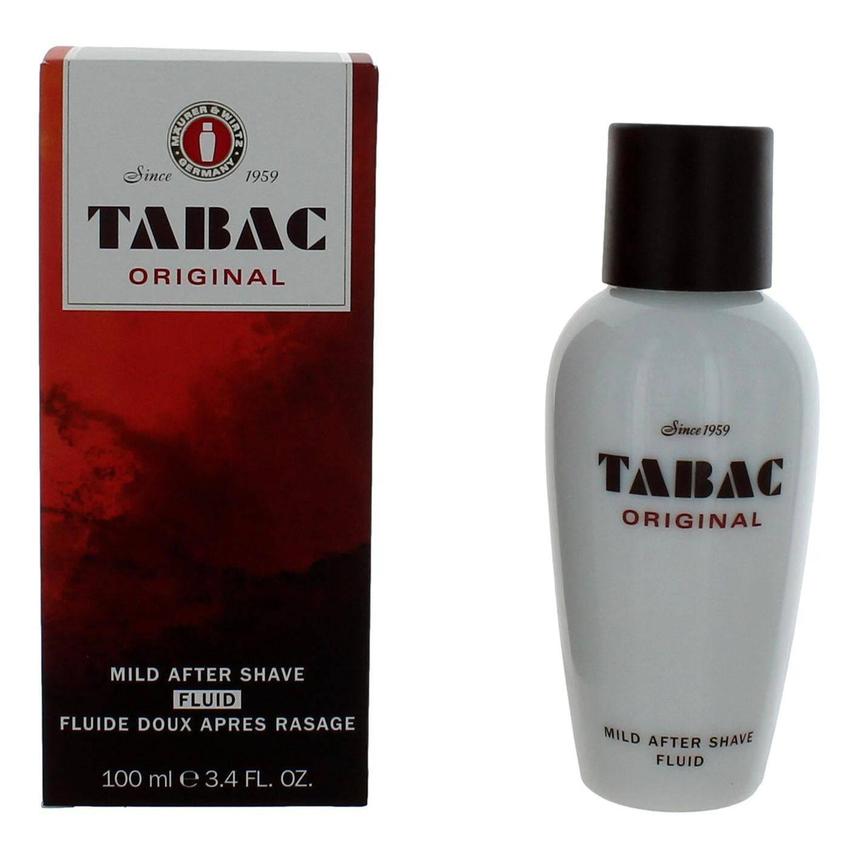 Tabac by Maurer & Wirtz, 3.4 oz Mild After Shave Splash for Men - OleBella