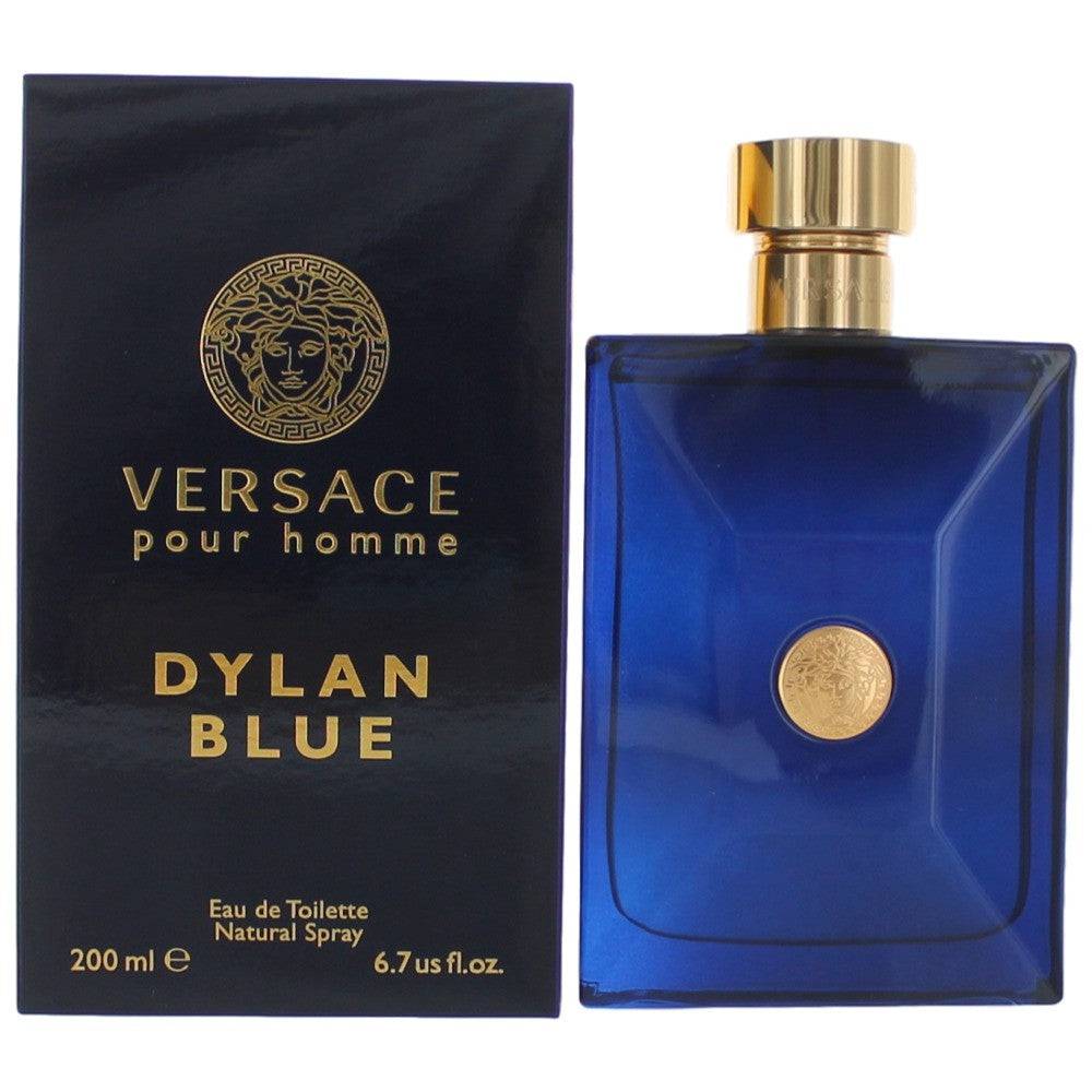 Versace Pour Homme Dylan Blue by Versace, 6.7 oz EDT Spray for Men - OleBella