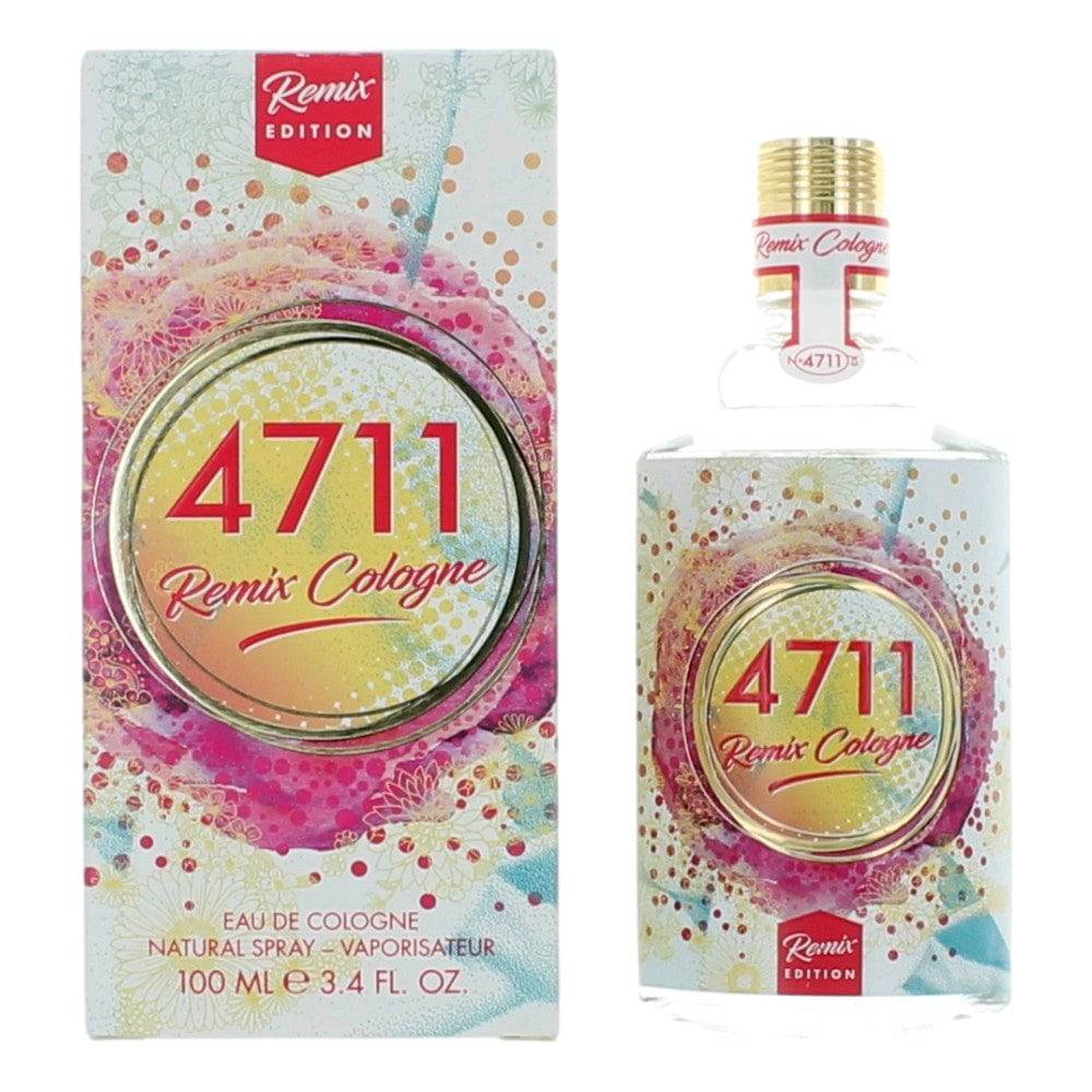 4711 Remix Cologne Neroli by Muelhens, 3.4oz Eau De Cologne Spray for Unisex - OleBella