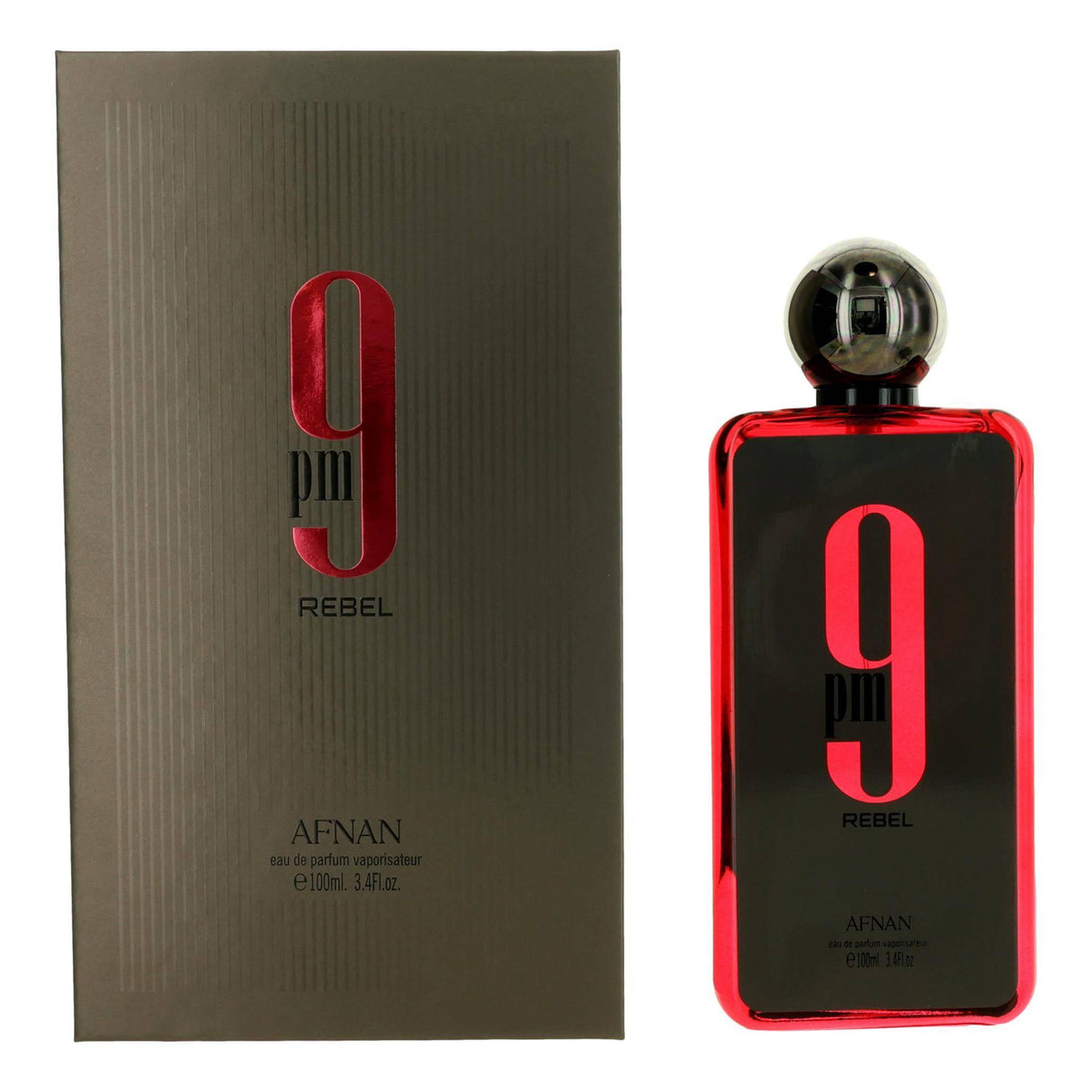 9 PM Rebel by Afnan, 3.4 EDP Spray for Unisex - OleBella