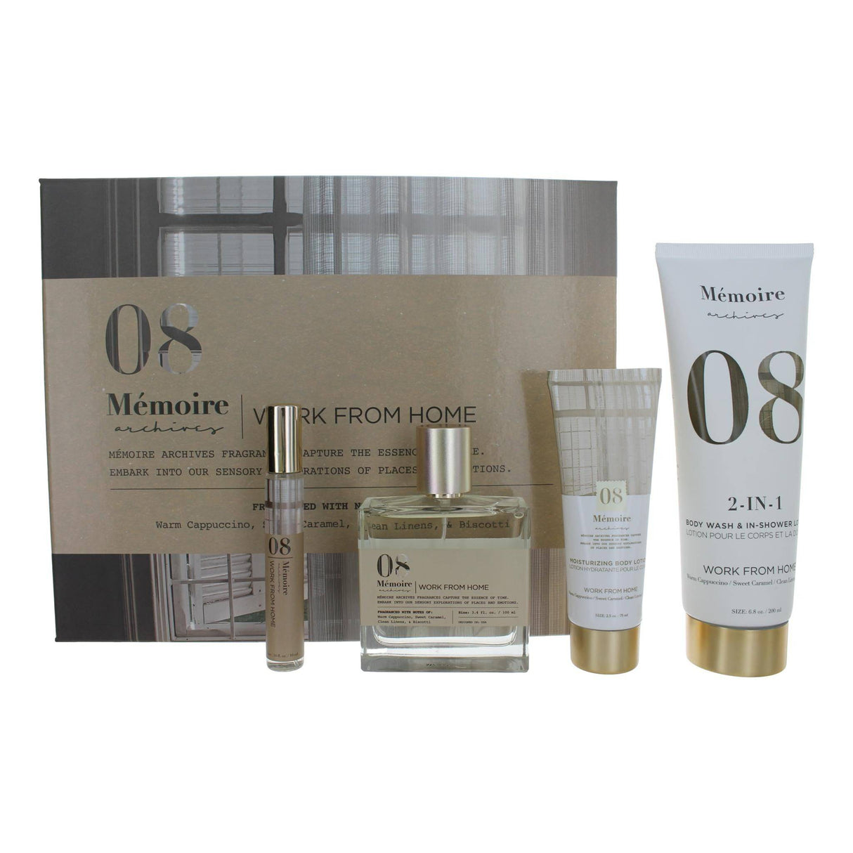 Work From Home by Memoire Archives, 4 Piece Gift Set for Unisex - OleBella