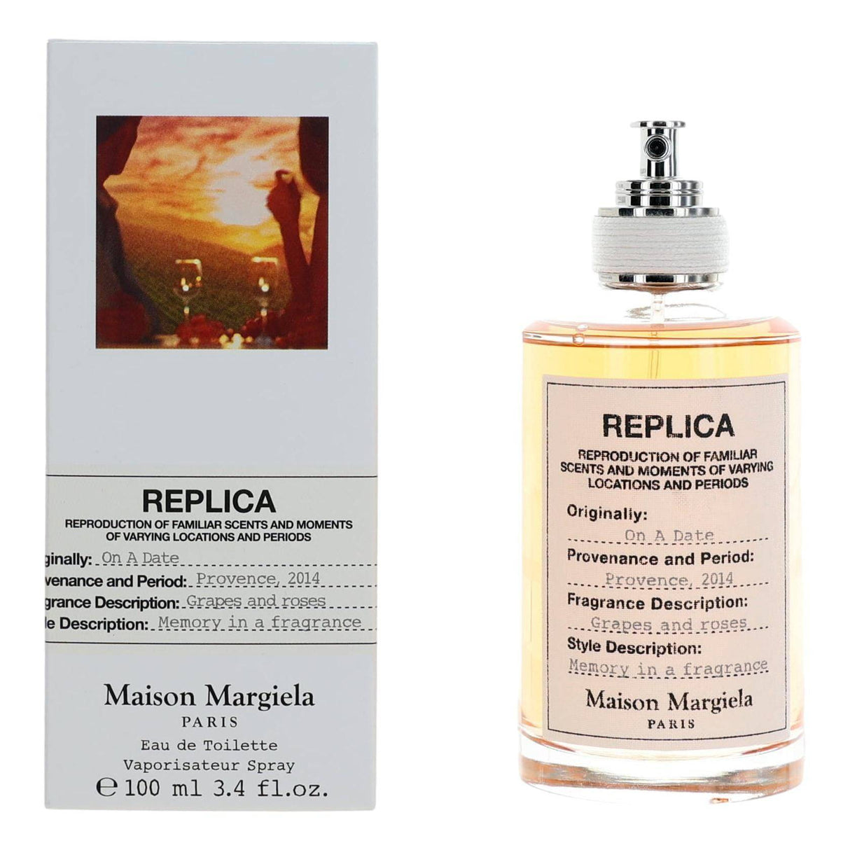 Replica On A Date by Maison Margiela, 3.4 oz EDT Spray for Unisex - OleBella