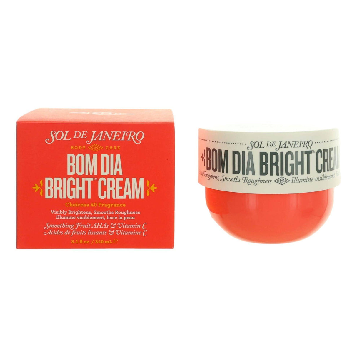 Bom Dia Bright Cream by Sol De Janeiro, 8 oz Body Cream - OleBella