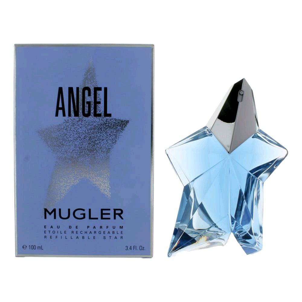 Angel by Thierry Mugler, 3.4 oz EDP Spray Refillable Star for Women - OleBella