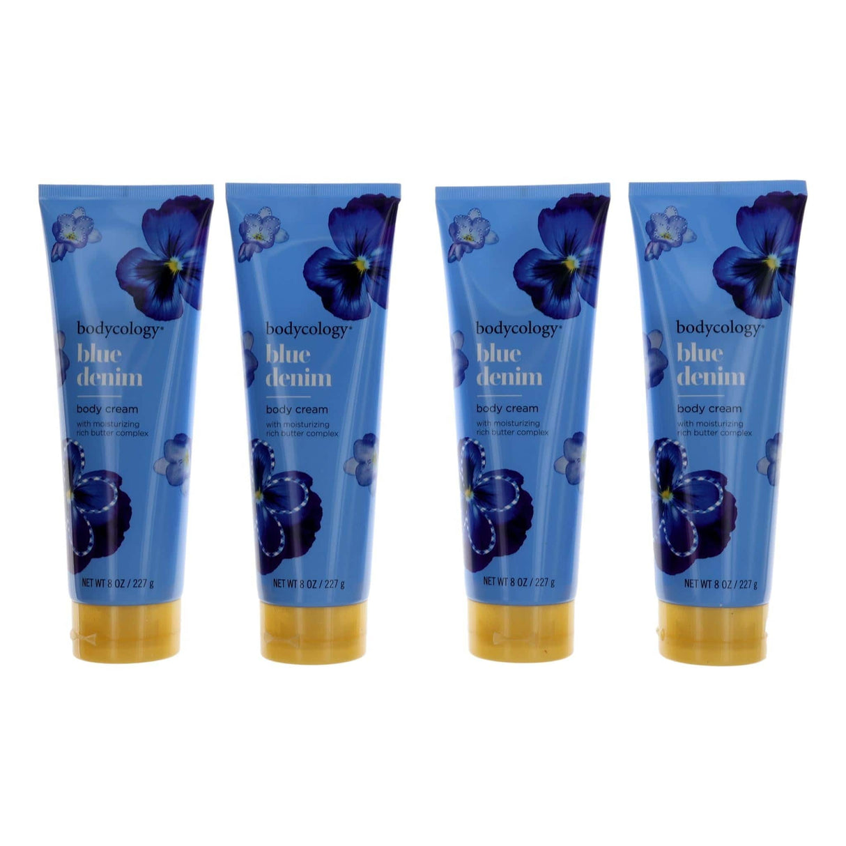 Blue Denim by Bodycology, 4 Pack 8 oz Moisturizing Body Cream women - OleBella