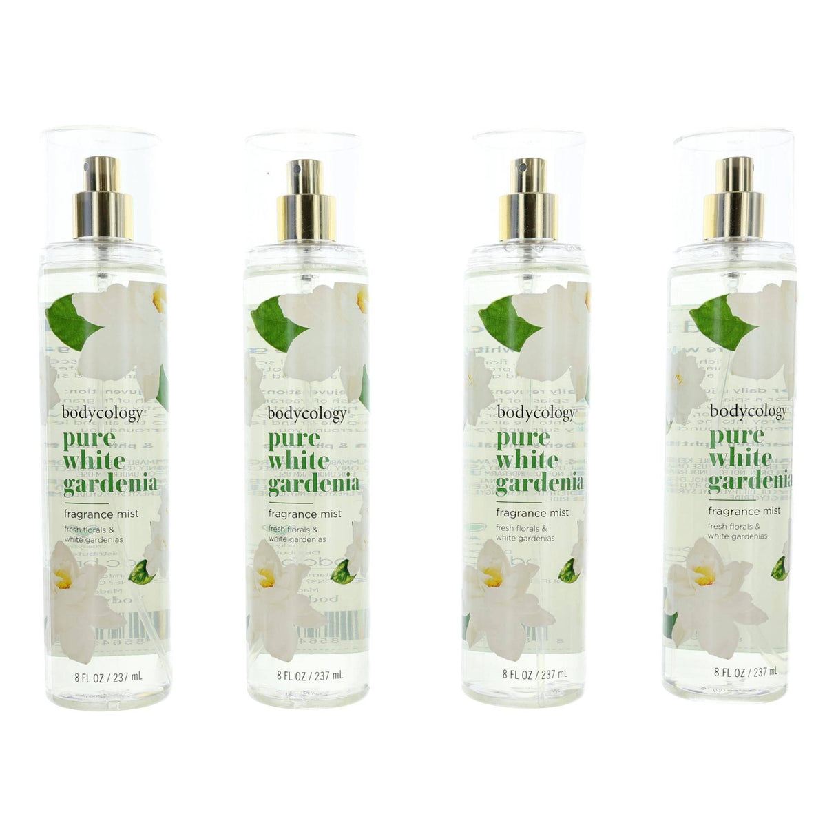 Pure White Gardenia by Bodycology, 4 Pack 8 oz Fragrance Mist women - OleBella