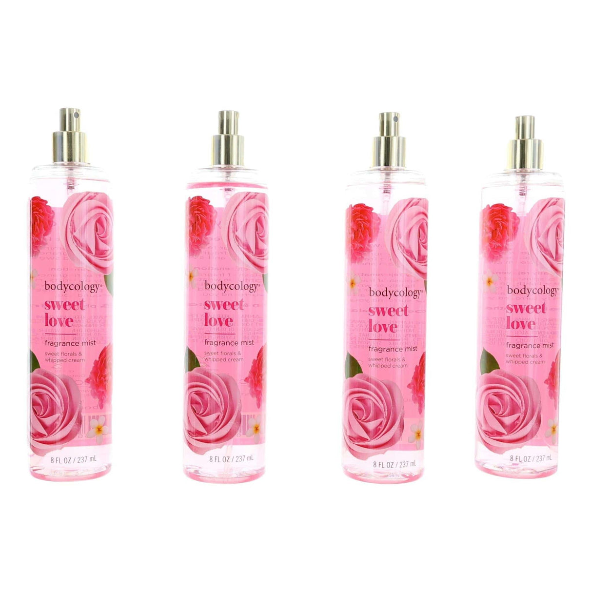 Sweet Love by Bodycology, 4 Pack 8 oz Fragrance Mist for Women - OleBella