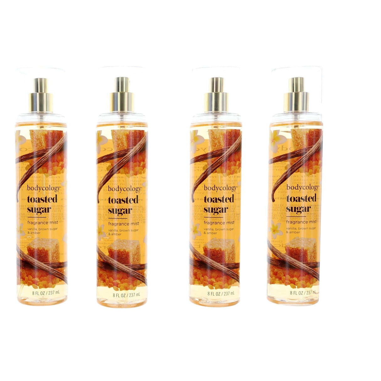 Toasted Sugar by Bodycology, 4 Pack 8 oz Fragrance Mist for Women - OleBella