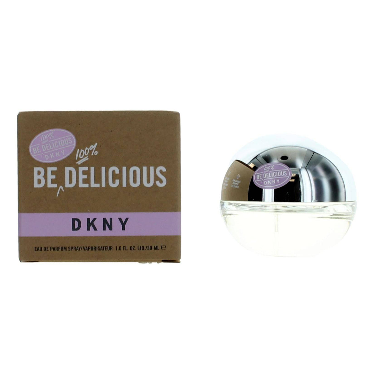 Be 100 pct Delicious DKNY by Donna Karan, 1 oz EDP Spray for Women - OleBella