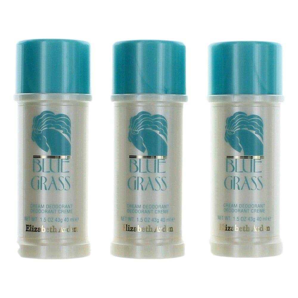 Blue Grass by Elizabeth Arden, 3x1.5oz (4.5oz total) Cream Deodorant women - OleBella