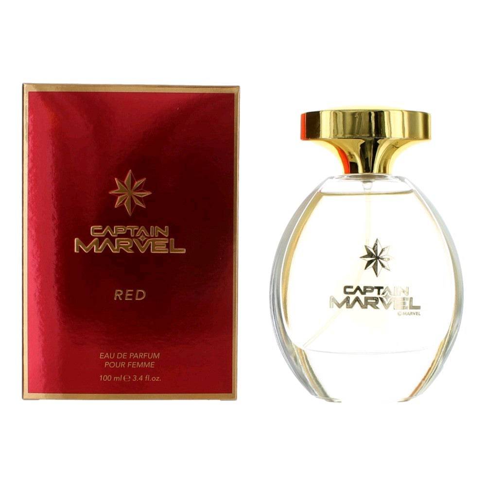 Captain Marvel Red by Marvel, 3.4 oz EDP Spray for Women - OleBella