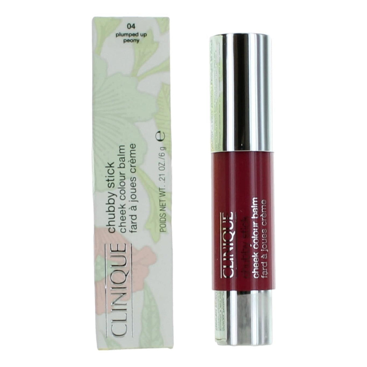 Clinique Chubby Stick by Clinique, .21 oz Cheek Colour Balm- 04 Plumped Up Peony - OleBella