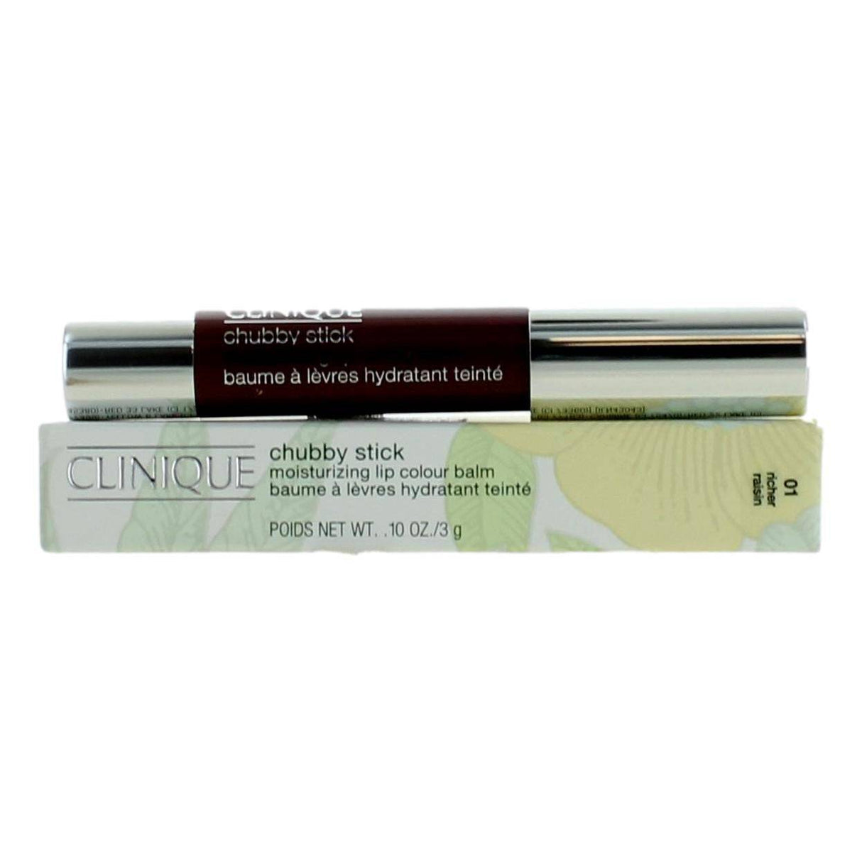 Clinique Chubby Stick by Clinique, .1 oz Moisturizing Lip Colour Balm- 01 Richer Raisin - OleBella