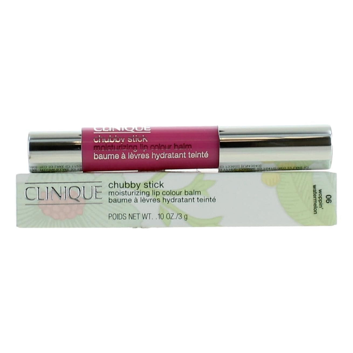 Clinique Chubby Stick by Clinique, .1 oz Moisturizing Lip Colour Balm- 06 Woppin' Watermelon - OleBella