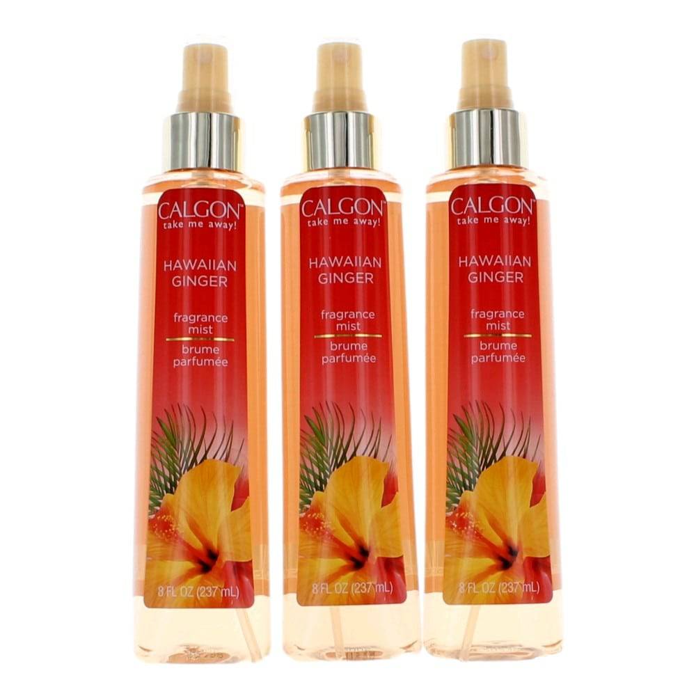 Calgon Hawaiian Ginger by Calgon, 3 Pack 8 oz Fragrance Mist for Women - OleBella