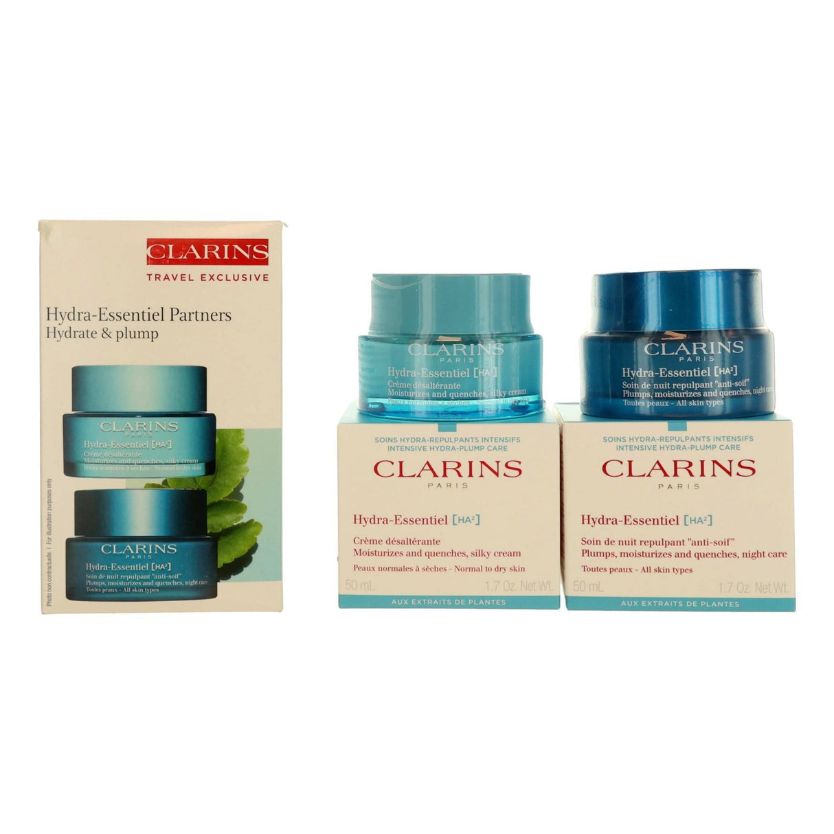 Clarins Hydra-Essentiel Partners by Clarins, 2 Piece Set - OleBella